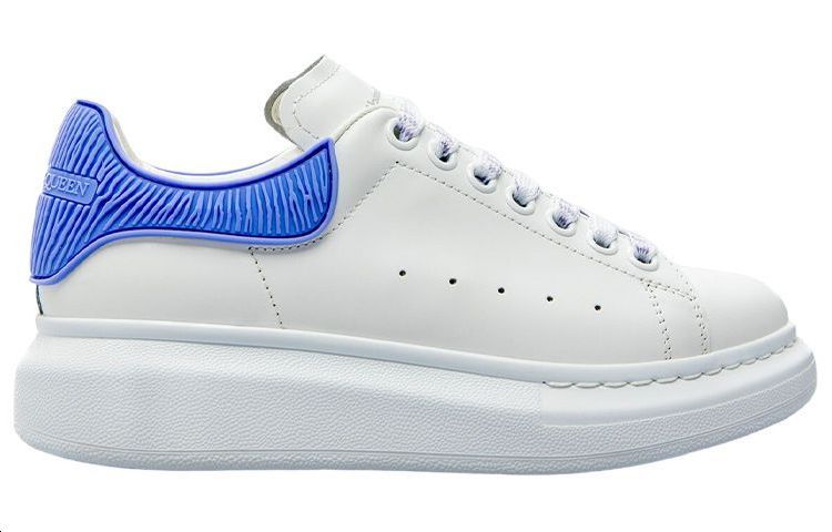 (WMNS) Alexander McQueen Oversized Shoes 'Cream White Electric Blue' 718157WICGK8870 #