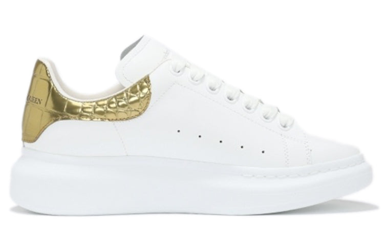 Alexander McQueen Oversized Sneaker 'Gold Crocodile' 625162WHYBQ9075 #