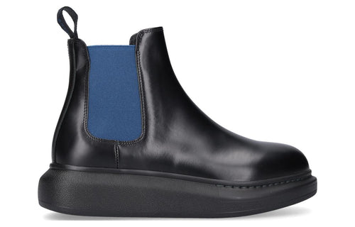 (WMNS) Alexander McQueen Hybrid Chelsea Boot 'Black Blue' 586398WHX561097 #