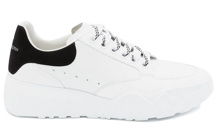 (WMNS) Alexander McQueen Court Trainer 'White Black' 633915WHZ969061 #