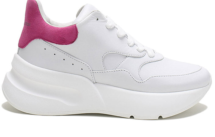 (WMNS) Alexander McQueen Oversized Runner Sneakers 'White Rose Pink' 586410WHRUB9373 #