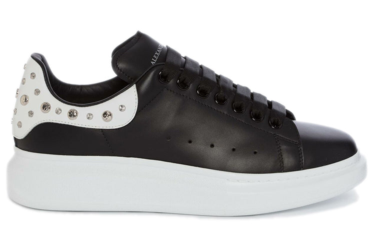 Alexander McQueen Oversized Studded Leather Sneakers 'Black' 485246WHGP51070 #