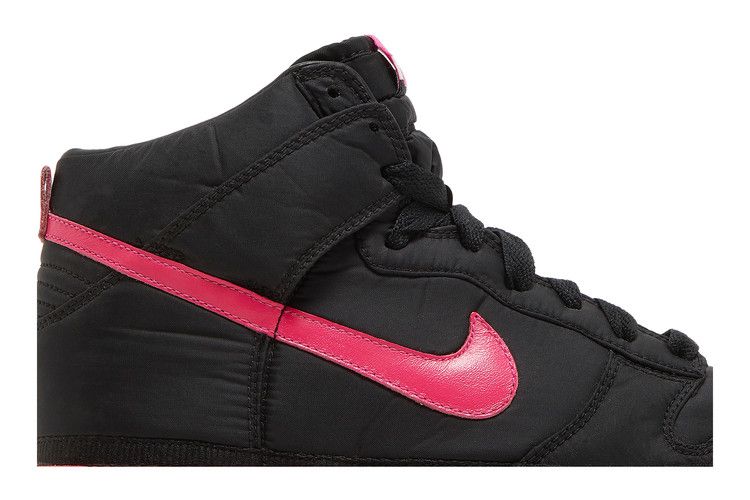 Nike Dunk High Nylon Premium Black Vivid Pink