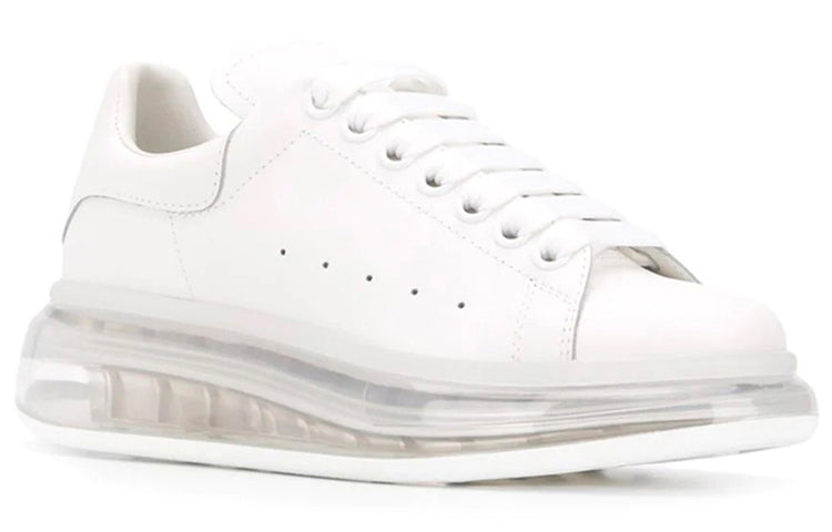 (WMNS) Alexander McQueen Oversized Sneaker 'White Clear Sole' 611698WHX989000 #