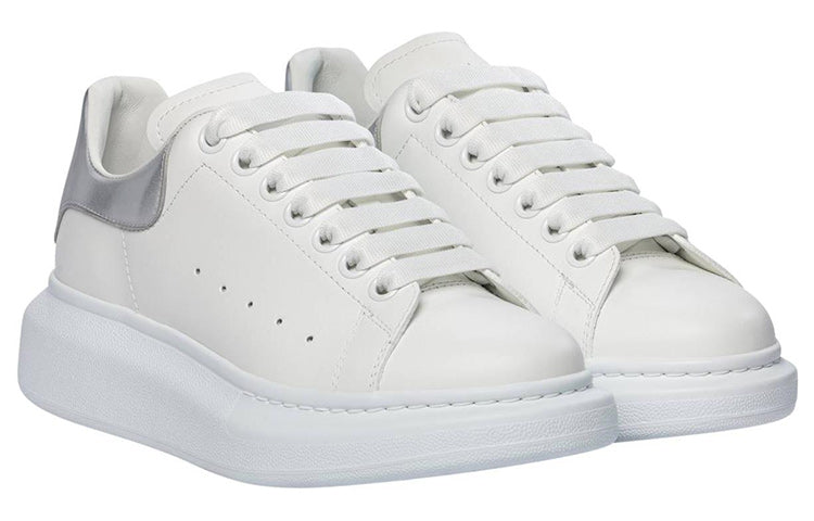 (WMNS) Alexander McQueen Oversized Shoes 'Cream White Silver' 718232WICGI9071 #