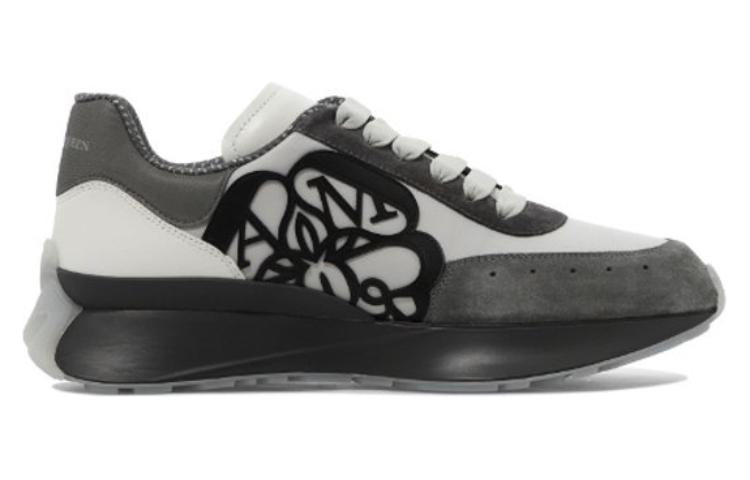 Alexander McQueen Sprint Runner Exaggerated-Sole 'Grey White' 705071W4W118395 #