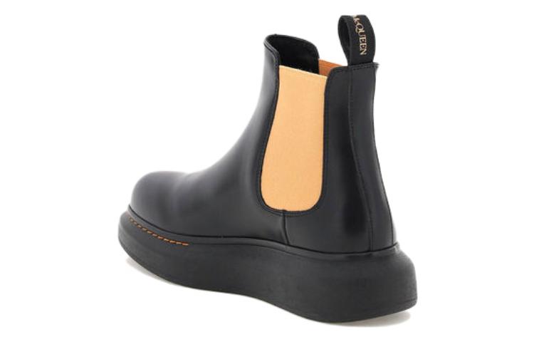 (WMNS) Alexander McQueen Hybrid Chelsea Boots 'Black Corsage' 586398WHX561539 #