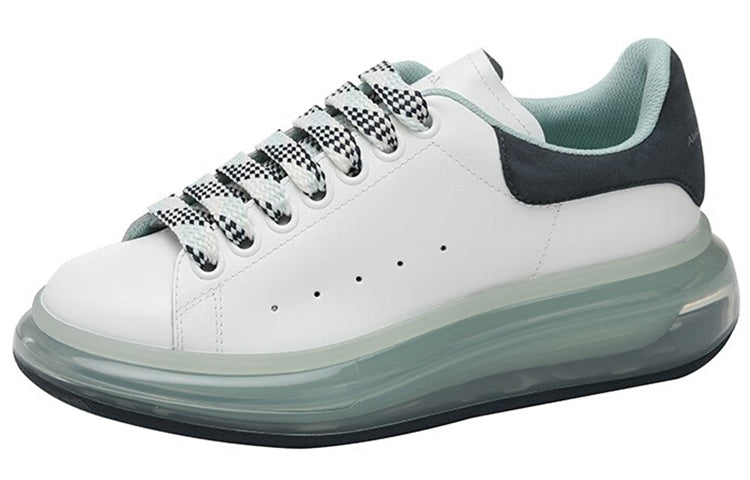 (WMNS) Alexander McQueen Transparent Sole Oversized Sneakers 'White Green' 666893WHXMA9995 #