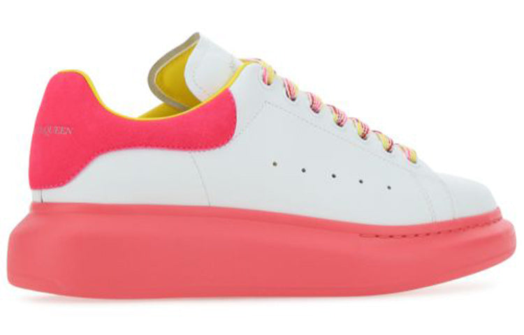 (WMNS) Alexander McQueen Oversized Sneakers 'White Pink Yellow' 553770WIB9N9555 #