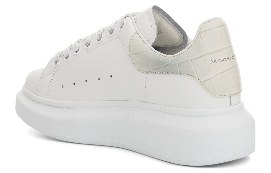 (WMNS) Alexander McQueen Oversized Low-Top Sneakers 'White Beige' 718233WICG68959 #