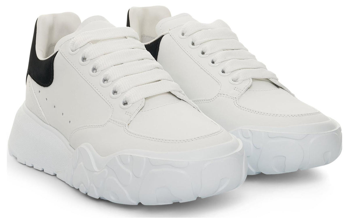 (WMNS) Alexander McQueen Oversized Court Trainer 'White Black' 633915WIA9A9061 #