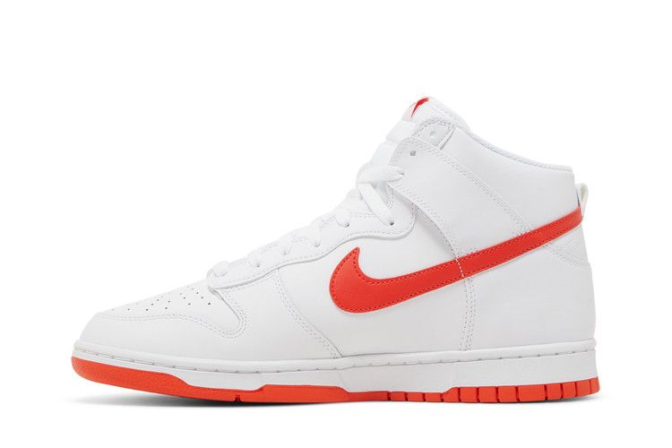 Nike Dunk High White Picante Red
