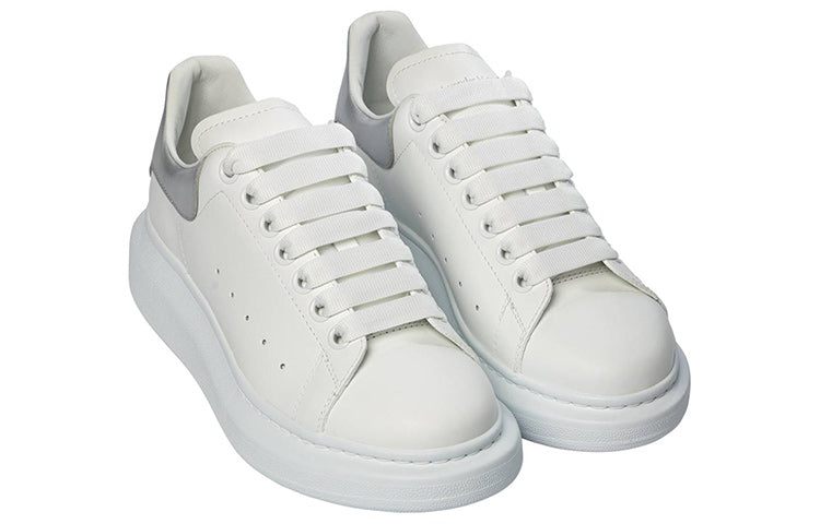 (WMNS) Alexander McQueen Oversized Shoes 'Cream White Silver' 718232WICGI9071 #