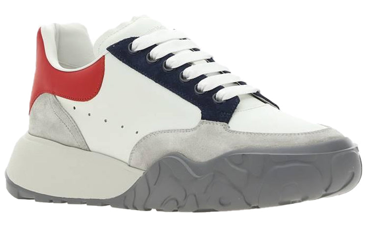 Alexander McQueen Court Trainer 'Grey White Red' 705117WIAAC8990 #