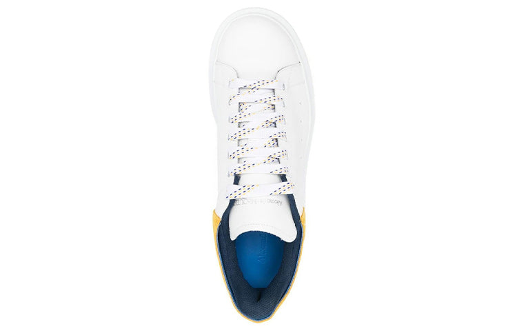 Alexander McQueen Oversized Sneaker 'White Pop Yellow Navy' 705060WIBNT8998 #