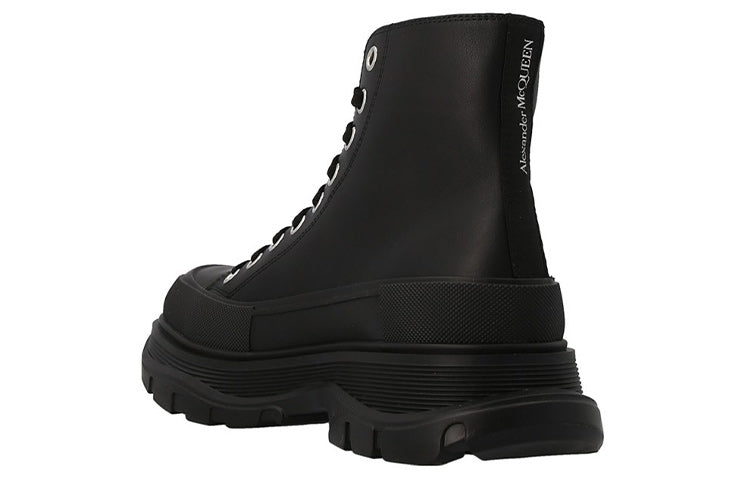 Alexander McQueen Chunky High-top Sneakers 'Black' 702041WHZ621081 #