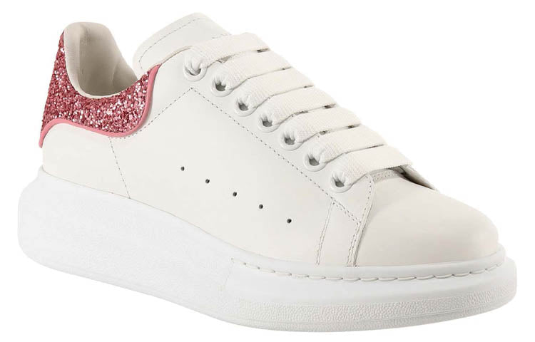 (WMNS) Alexander McQueen Oversized Sneaker 'Beige Pink Glitter' 558945WIA4Y9414 #