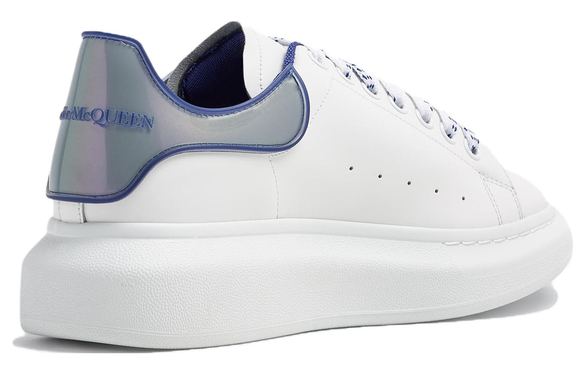 Alexander McQueen Oversized Sneakers 'White Blue Iridescent' 757704WIE868710 #
