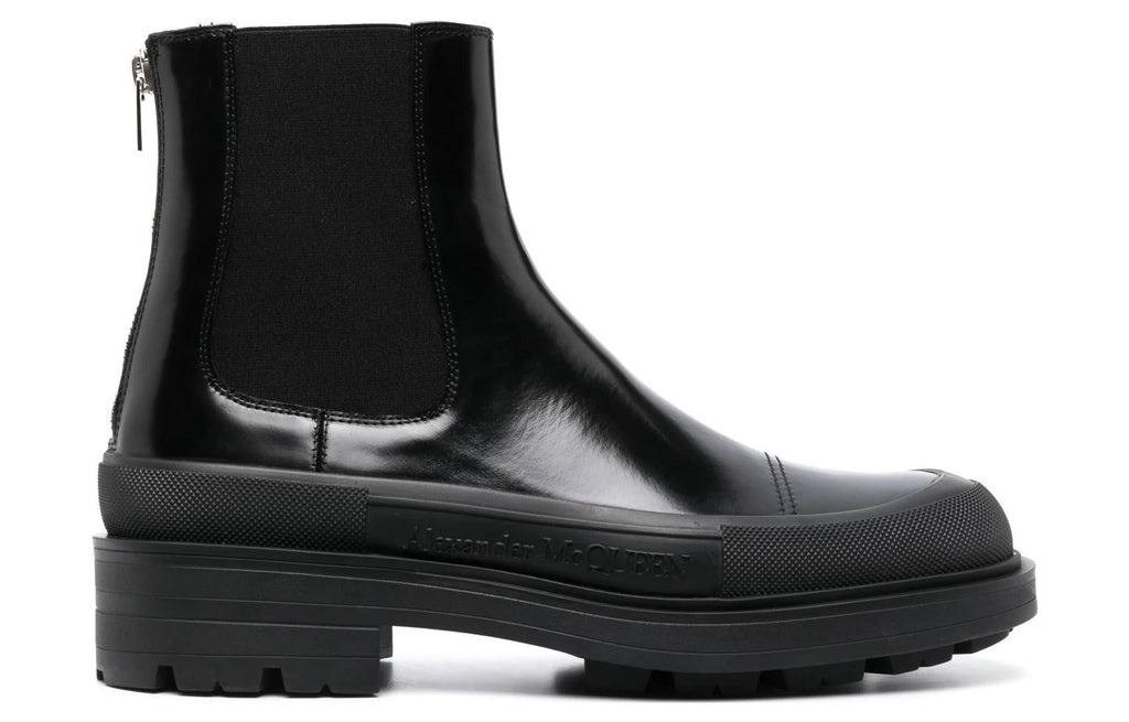 Alexander McQueen Chelsea Ankle Boots 'Black' 736508WHV7J1000 #