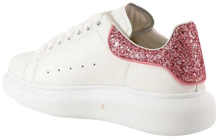 (WMNS) Alexander McQueen Oversized Sneaker 'Beige Pink Glitter' 558945WIA4Y9414 #