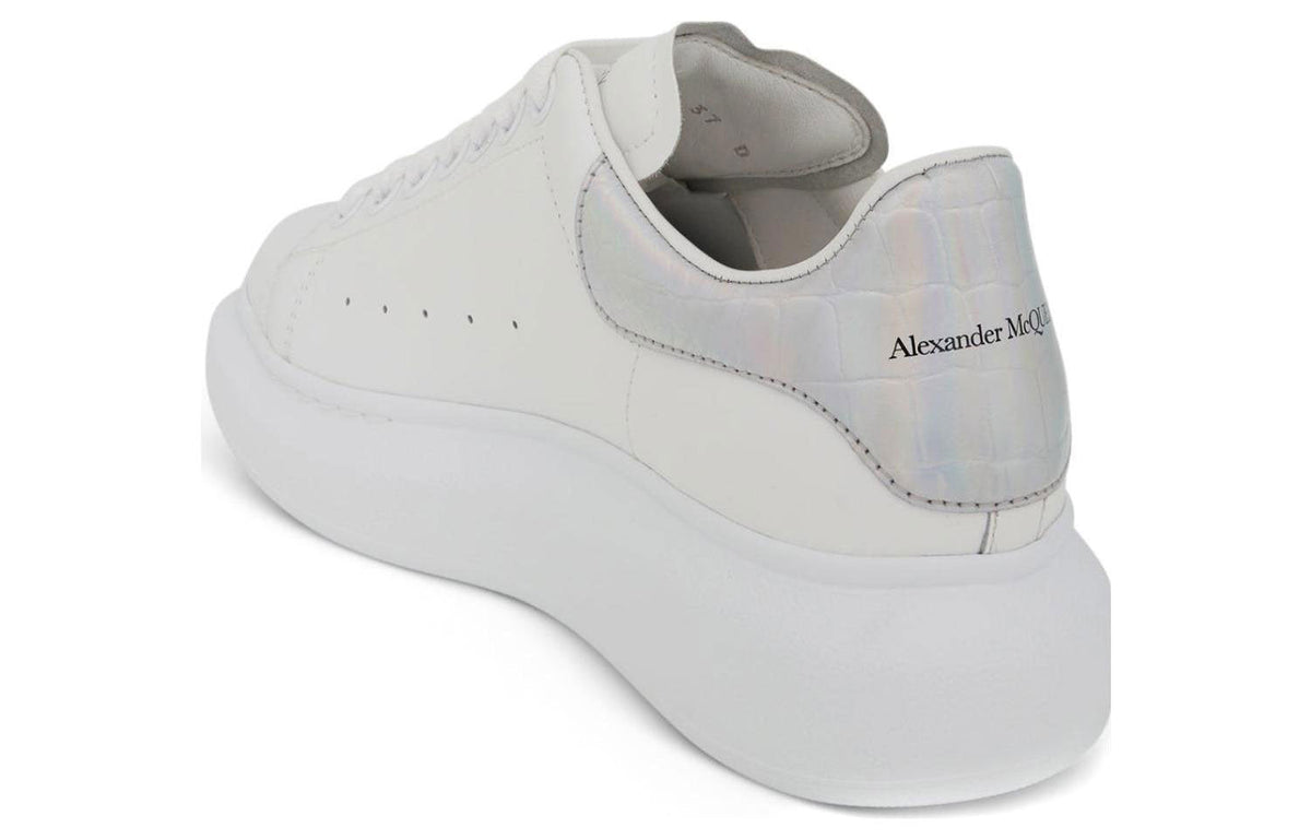 (WMNS) Alexander McQueen Oversized Sneaker 'Silver' 553770WIB9V9637 #