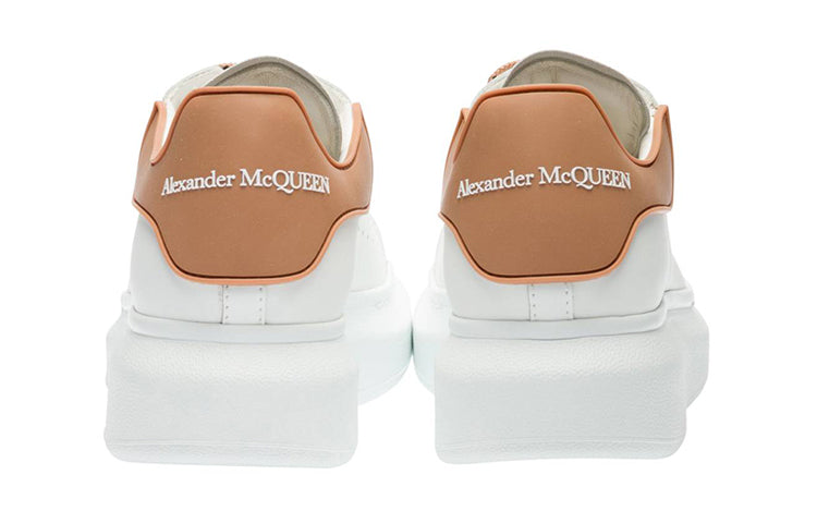 (WMNS) Alexander McQueen Oversized Sneaker 'White Copper' 621056WHXMT9252 #