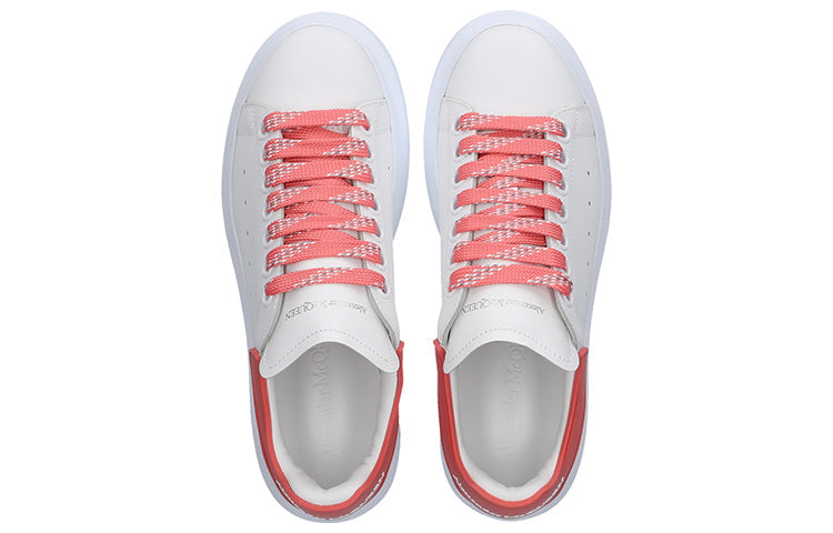 (WMNS) Alexander McQueen Oversized Sneaker 'White Coral' 621056WHXMT9097 #