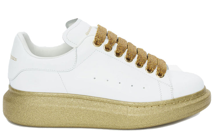 (WMNS) Alexander McQueen Oversized Sneaker 'White Gold' 553770WHWKV9075 #