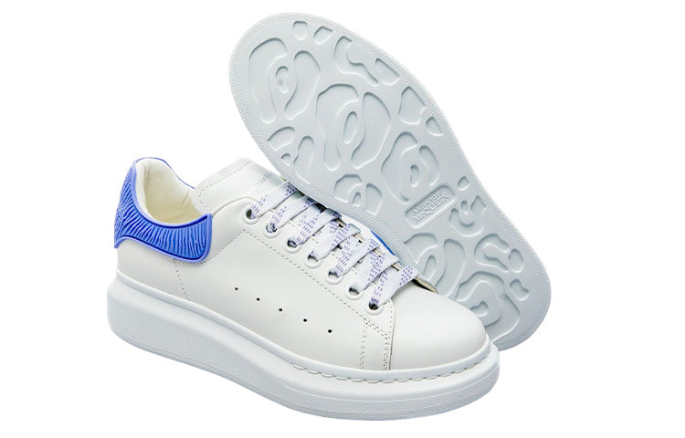 (WMNS) Alexander McQueen Oversized Shoes 'Cream White Electric Blue' 718157WICGK8870 #