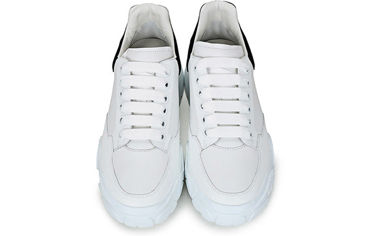 Alexander McQueen Oversized Court Trainer 'White Black' 634619WHZ969061 #