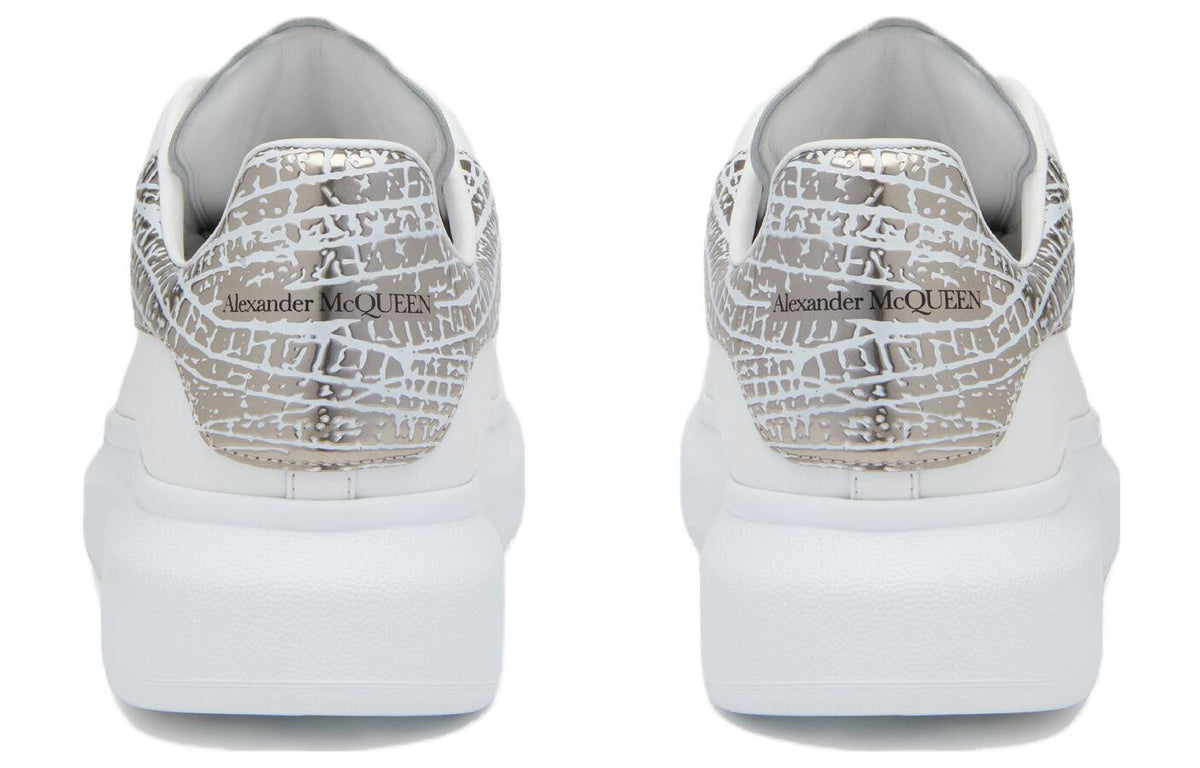 Alexander McQueen Oversized Sneakers 'White Silver' 777220WIE9I9071 #