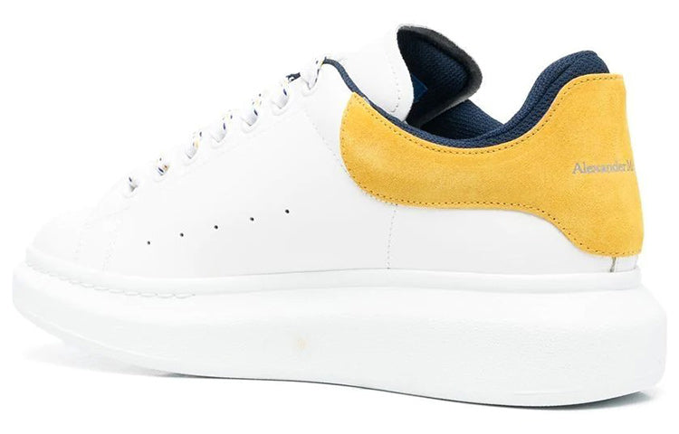 Alexander McQueen Oversized Sneaker 'White Pop Yellow Navy' 705060WIBNT8998 #