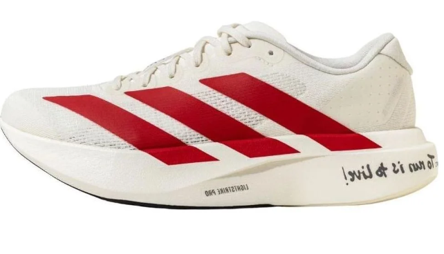 adidas Adizero Evo SL 'White Red' Running Shoe (JS1182)
