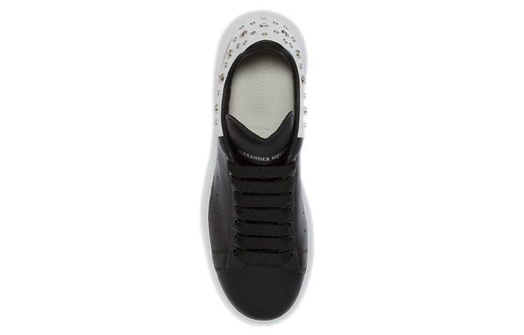 Alexander McQueen Oversized Studded Leather Sneakers 'Black' 485246WHGP51070 #