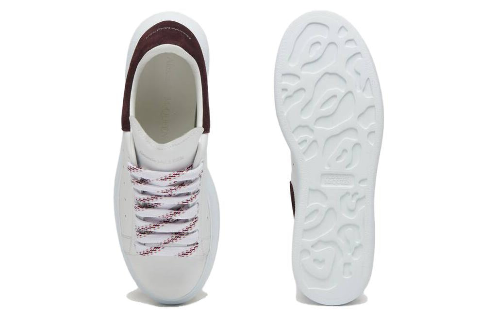 (WMNS) Alexander McQueen Oversized Sneaker 'White Dark Burgundy' 718139WIE988719 #