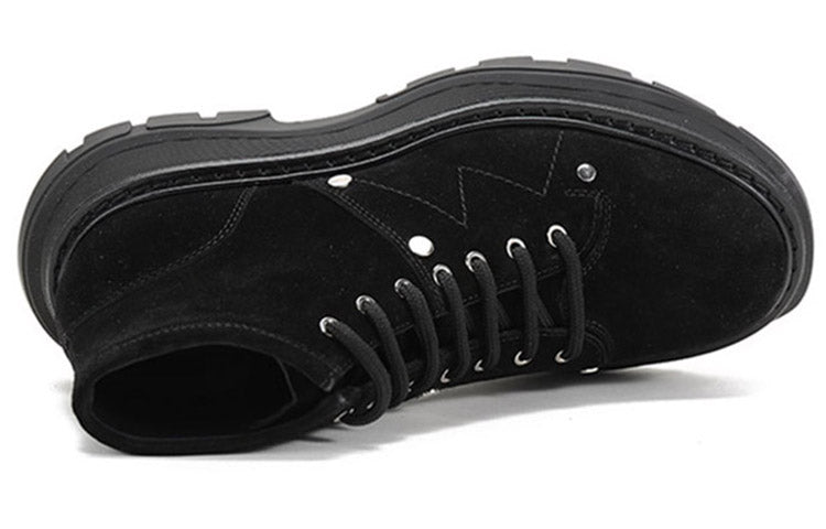 (WMNS) Alexander McQueen Tread Slick Boot 'Black' 595469WHZ281081 #