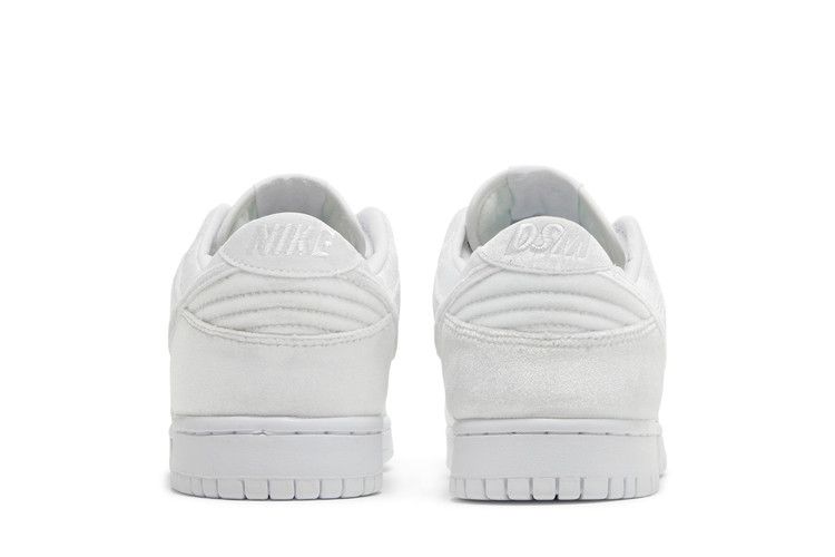 Nike Dunk Low Dover Street Market Triple White Velvet