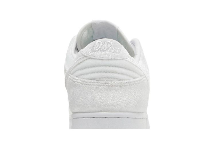 Nike Dunk Low Dover Street Market Triple White Velvet