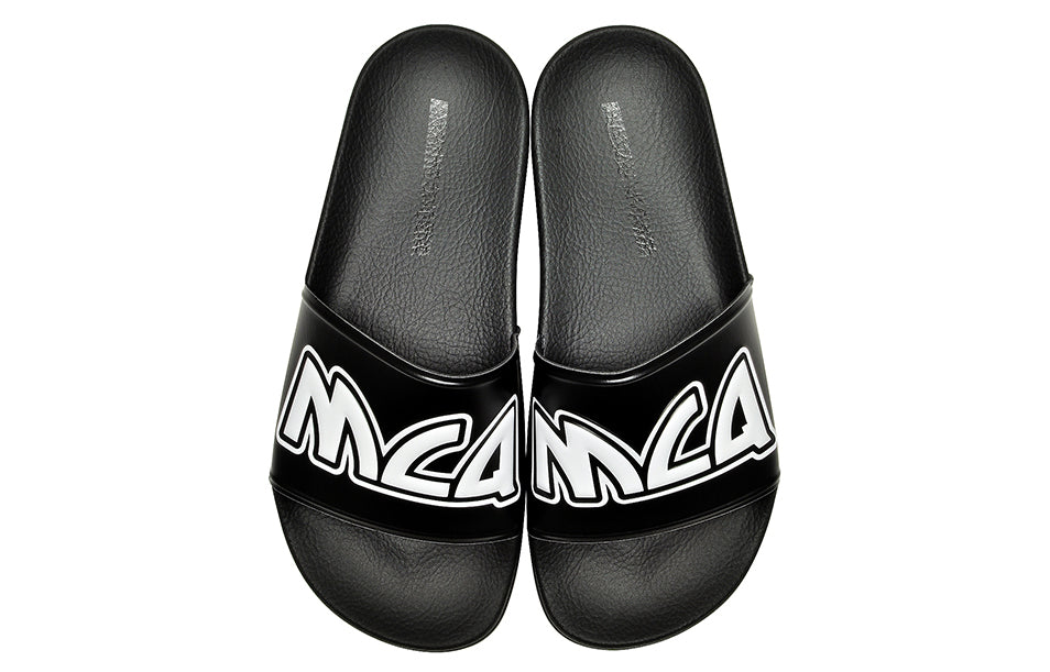 Alexander McQueen Logo Sandals Black/White 547040-R2587-1006 #