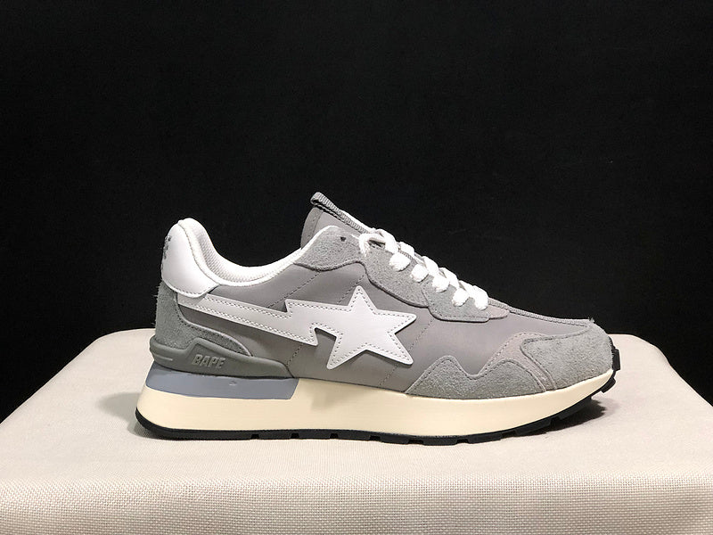 BAPE Low-Top Sneakers - Grey/White