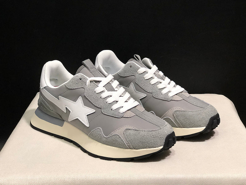 BAPE Low-Top Sneakers - Grey/White