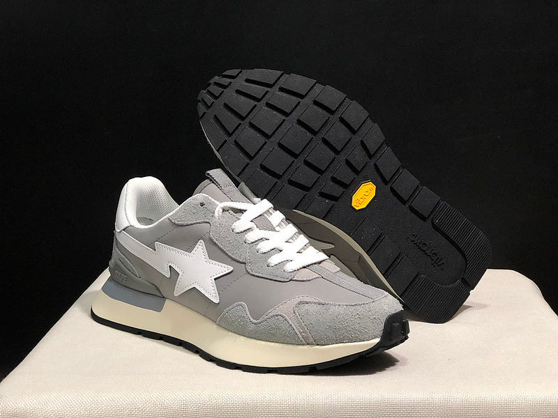 BAPE Low-Top Sneakers - Grey/White