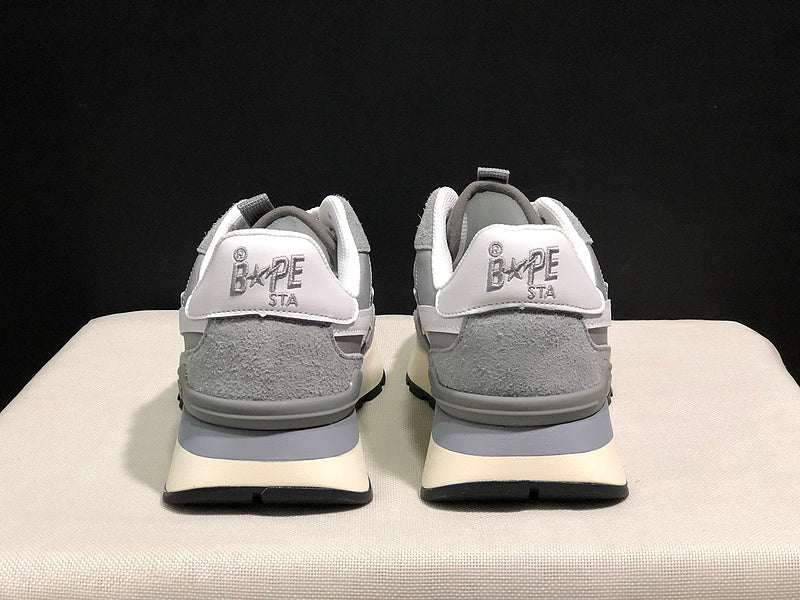 BAPE Low-Top Sneakers - Grey/White