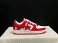 BAPE Low-Top Sneakers - Red/White