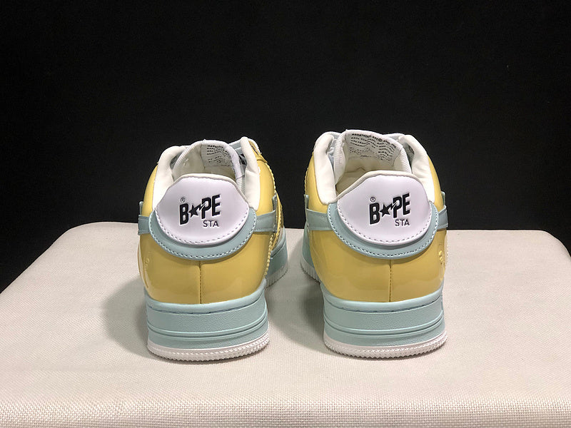 BAPE Low-Top Sneakers - Yellow/Mint/Brown