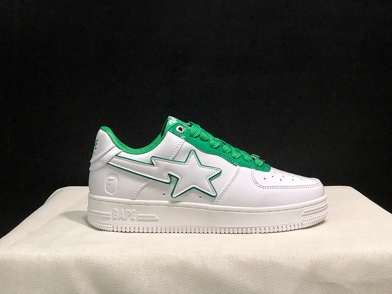 BAPE Low-Top Sneakers - White/Green