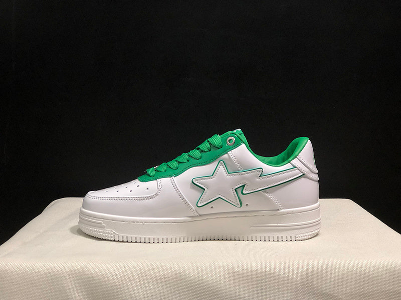 BAPE Low-Top Sneakers - White/Green