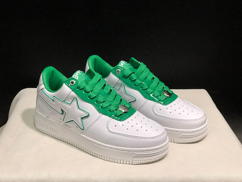 BAPE Low-Top Sneakers - White/Green