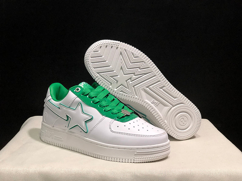 BAPE Low-Top Sneakers - White/Green
