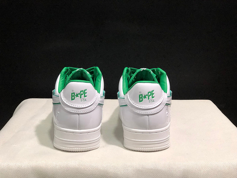 BAPE Low-Top Sneakers - White/Green